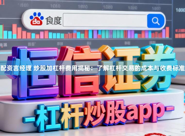 配资言经理 炒股加杠杆费用揭秘：了解杠杆交易的成本与收费标准